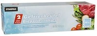 PAPSTAR Gefrierbeutel 90 x Gefrierbeutel LLDPE 2 l 30 x 20 cm transparent in