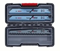BOSCH S&auml;bels&auml;geblatt S&auml;bels&auml;geblatt-Set Wood and Metal Basic, 15-teilig