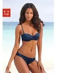 LASCANA B&uuml;gel-Bandeau-Bikini mit verschiedenen Tr&auml;gervarianten blau 36