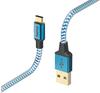 Hama Lade-Sync-Kabel Reflected", USB Type-C - USB-A, 1,5 m, Blau USB-Kabel"