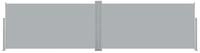 vidaXL Seitenmarkise Ausziehbare Seitenmarkise 160x600 cm Grau