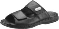 Pantolette RIEKER, Herren, Gr. 42, schwarz, Glattleder, Schuhe Pantolette,