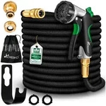 TRESKO Gartenschlauch Flexibler Wasserschlauch mit 3-Fach Latexkern,...