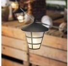 esotec LED Gartenleuchte Solarkette Asia Style 10 Laternen 3000K 4m LED-Kette +2m