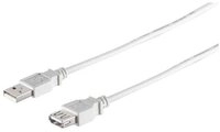 S-Conn USB High Speed 2.0 Verl&auml;ngerung A Stecker > A Buchse USB 2.0 grau 1,8m