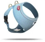 Curli Hunde-Geschirr Basic Geschirr Air-Mesh skyblue Gr&ouml;&szlig;e: M / Gewicht: 6-9 kg