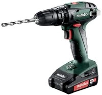 metabo Akku-Schlagbohrschrauber SB 18, 18 V, Schlagbohrmaschine 2 x 2 Ah Li-Ion...