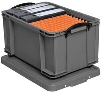 REALLYUSEFULBOX Aufbewahrungsbox Really Useful Box Aufbewahrungsbox 48l silber