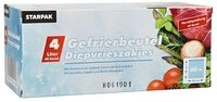 PAPSTAR Gefrierbeutel 60 x Gefrierbeutel LLDPE 4 l 40 x 25 cm transparent in