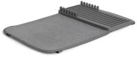 Umbra Abtropfmatte Udry Mini, Geschirr Abtropfgestell und Mikrofaser Abtropfmatte