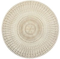 Zeller Present Dekomatte Schutzmatte, dekorative Tischmatte - gold, &Oslash; 41 cm,...