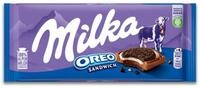 MILKA Schokolade, Milka Oreo Sandwich Schokolade Milchcreme mit Kakaokekse 92g