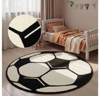 HANSE Home Kinderteppich Fu&szlig;ball, rund, H&ouml;he: 10 mm, Kinder-Teppich,...
