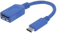 MANHATTAN USB 3.1 Gen1 Kabel, Typ C-Stecker / Typ A-Buchse, 15cm, 3A 353540