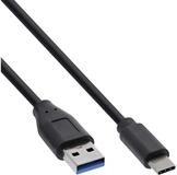 Inline USB 3.2 Gen.1x2 Kabel, USB-C Stecker an A Stecker, schwarz, 0,5m...