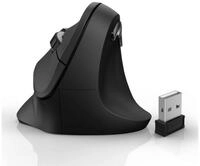 Hama Ergonomische vertikale Funkmaus f&uuml;r PC Laptop, ohne Kabel, Schwarz...