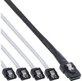 Inline SAS Anschlusskabel, Mini-SAS SFF-8087 an 4x SATA, 1:1, OCR, 0,5m