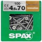 SPAX Terrassenschraube Spax Verlegeschrauben 4.5 x 70 mm TX 20 - 100 Stk.
