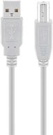 Goobay Goobay 68714 USB Kabel USB 2.0 5 m USB A USB B 0,48 Gbit/s Grau USB-Kabel