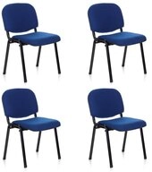 hjh OFFICE 4-Fu&szlig;stuhl XT 600 Stuhl Stoff 4 St., 4er Set Besucherst&uuml;hle gepolstert,