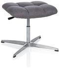 hjh OFFICE Polsterhocker SARANTO Hocker Stoff H&ouml;he 38.0 - 49.0 cm, Hocker...