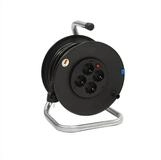 Bachmann Kabeltrommel 4-fach mit Thermoschutz Kabeltrommel (Kabell&auml;nge 25 m),