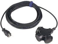 Sirox SIROX 345.503 Strom Verl&auml;ngerungskabel 16 A Schwarz 3.00 m H07RN-F 3G