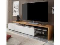 MCA Furniture Alimos TV-Rack 2040 mm weiß matt/Asteiche