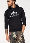 Kapuzensweatshirt ALPHA INDUSTRIES "Basic Hoody", Herren, Gr. S, schwarz,...