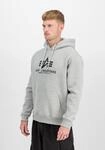 Hoodie ALPHA INDUSTRIES "Basic Hoodie BL", Herren, Gr. XL, grau (grau heather),