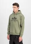 Hoodie ALPHA INDUSTRIES "Basic Hoodie BL", Herren, Gr. S, gr&uuml;n (olive),