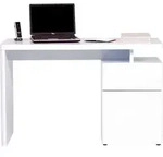 Jahnke Schreibtisch CU-LIBRE 120, platzsparender Arbeitsplatz wei&szlig;