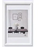 Walther Bilderrahmen Kunststoffrahmen Steel Style ES040W 30x40cm weiss