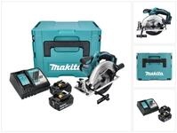 Makita Akku-Handkreiss&auml;ge DSS 611 RTJ Akku Handkreiss&auml;ge 18 V 165 mm + 2x...