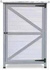 HABAU Ger&auml;teschrank Flachdach mit Blechdach, zweifarbig grau