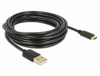 Delock Delock USB-Kabel USB 2.0 USB-A Stecker, USB-C&reg; Stecker 4.00 m Schwarz