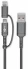 Goobay GOOBAY USB 2.0 Typ C/B Anschlusskabel 71892, 1 m, schwarz USB-Kabel