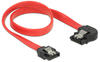 Delock SATA 6 Gb/s Kabel gerade auf links gewinkelt 30 cm rot Computer-Kabel