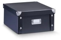 Zeller Present Aufbewahrungsbox, Pappe, schwarz, 31 x 26 x 14 cm
