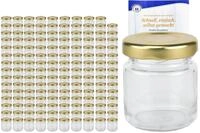 MamboCat Einmachglas 200er Set Sturzglas 53 ml To 43 goldener Deckel incl.