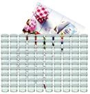 MamboCat Einmachglas 100er Set Sturzglas 125 ml Marmeladenglas To 66 silberner