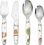 R&Ouml;SLE Kinderbesteck Waldfreunde (4-tlg), 1 Personen, Edelstahl 18/10, inkl.