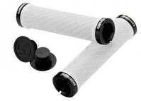 SRAM Fahrradlenkergriff SRAM MTB Lockring Griffe - beidseitig klemmbar, wei&szlig;