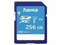 Hama Class 10 UHS-I Speicherkarte (256 GB, 80, für Full-HD- und 3D-Videos...