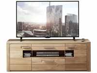 Lowboard TV-Lowboard NATURE TWO, B 160 cm, Wildeiche Dekor, Wildeiche massiv, 2