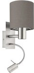 EGLO Wandleuchte PASTERI Wandlampe - Stahl - E27,LED - 1X40W,1X3,8W - IP20,