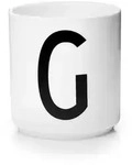 Design Letters Becher Porzellanbecher Wei&szlig; G, Porzellan