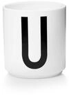 Design Letters Becher Porzellanbecher Wei&szlig; U, Porzellan