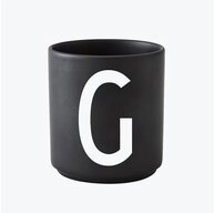 Design Letters Becher Porzellanbecher Schwarz G, Porzellan