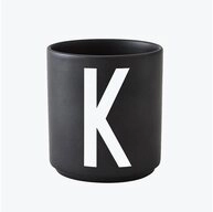 Design Letters Becher Porzellanbecher Schwarz K, Porzellan
